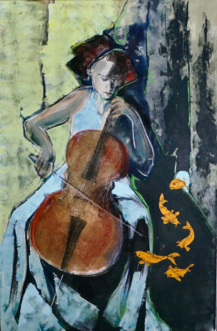 Jack Watto. THE CELLIST IN BLUE