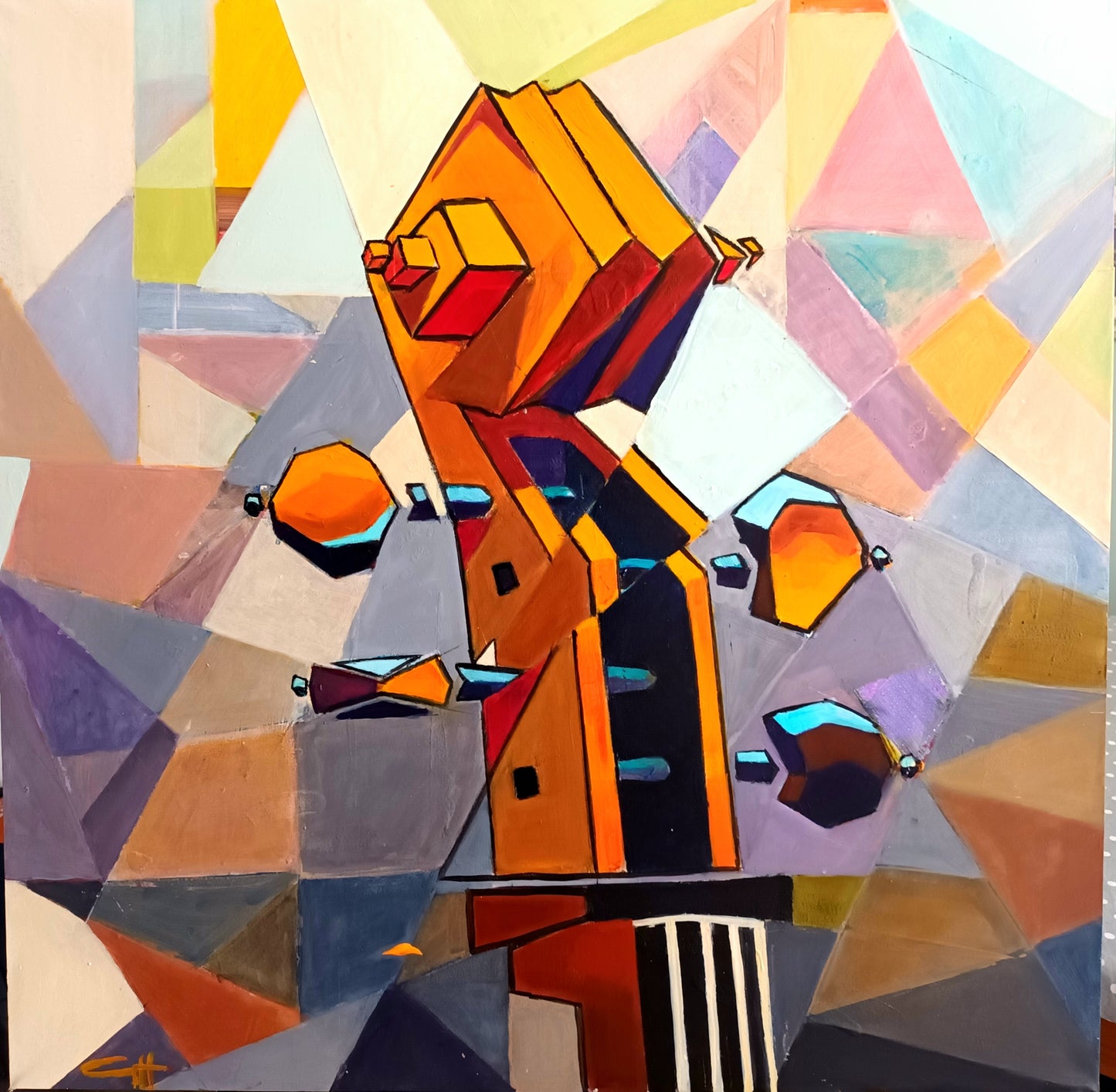 Piccasos Cello By Artist Peter Piper