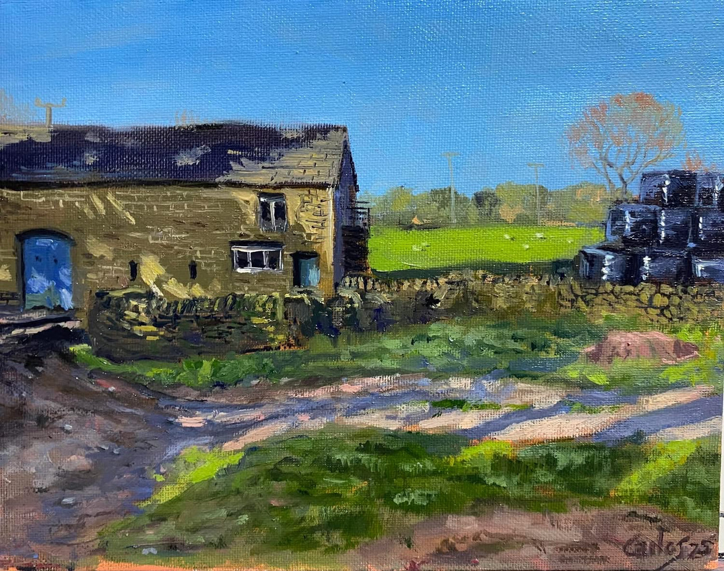 Tarnbrook Barn By Artist Carlos Pascual