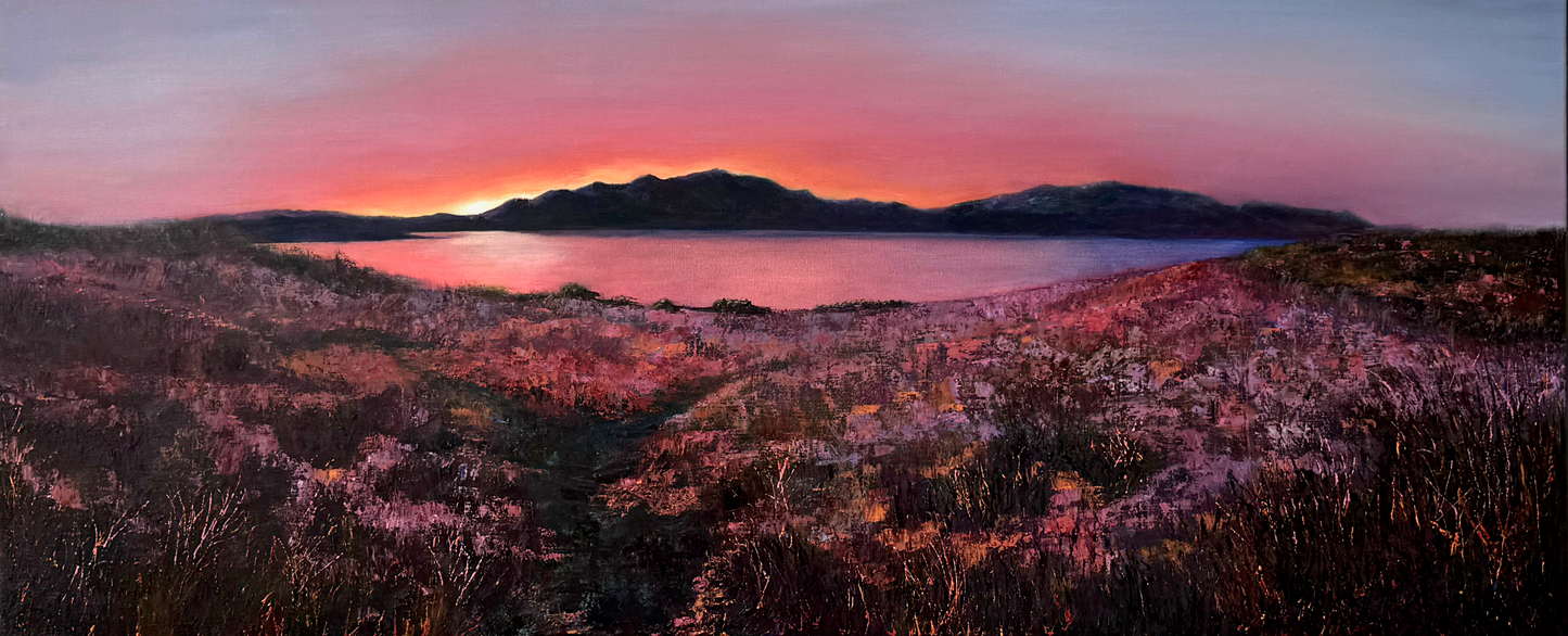 Susan Brazendale. Title MOUNTAIN SUNSET