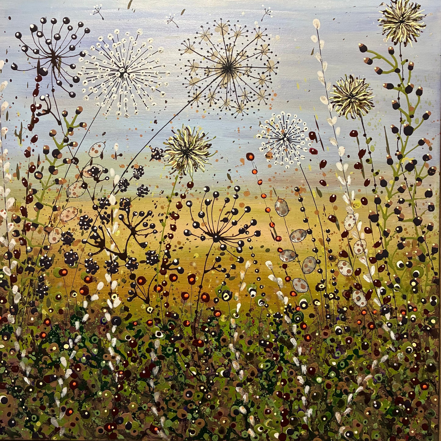 Katkins and Berries By Artist Deborah Walton