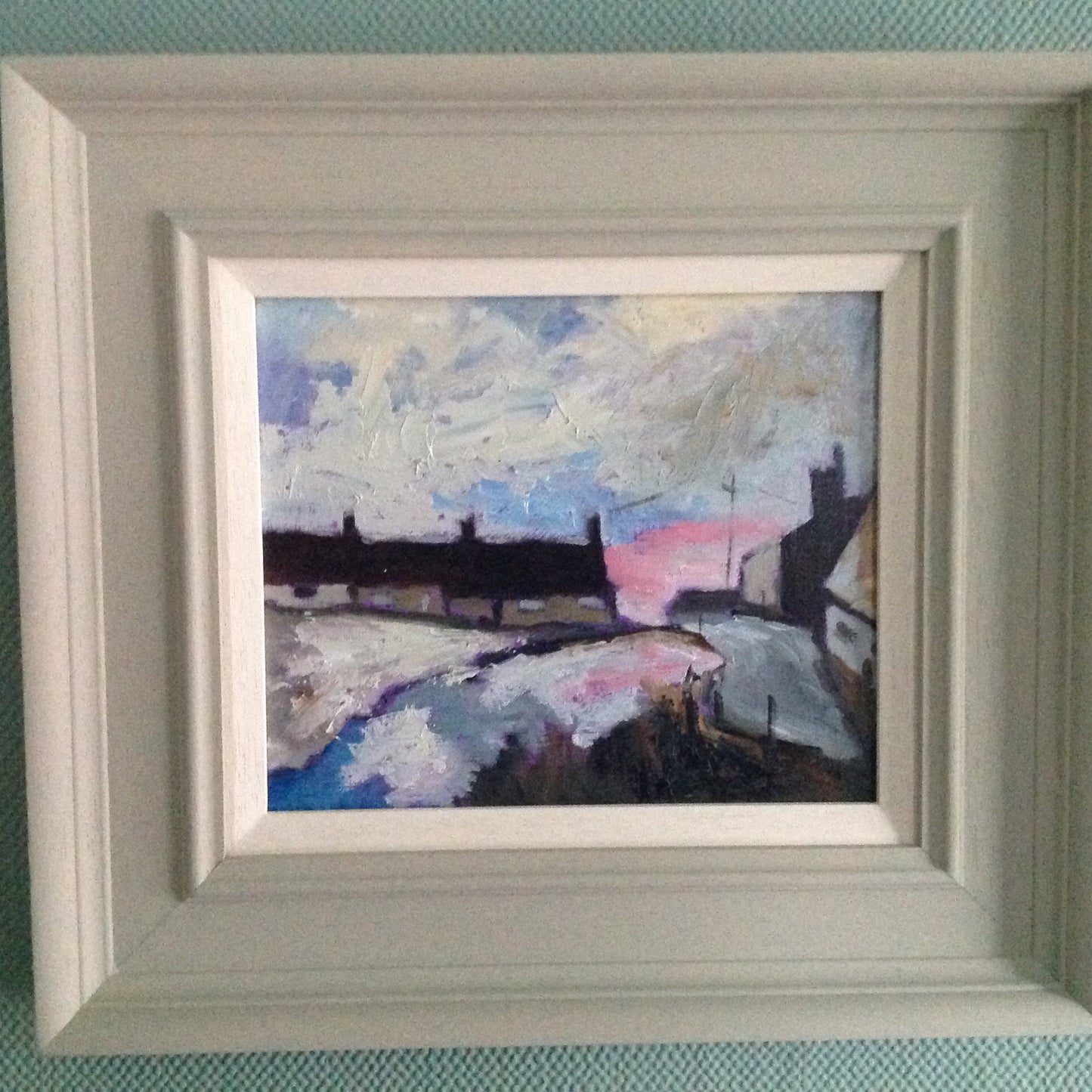 Pennine Cottages After The Snow by Artist Stephen Stringer