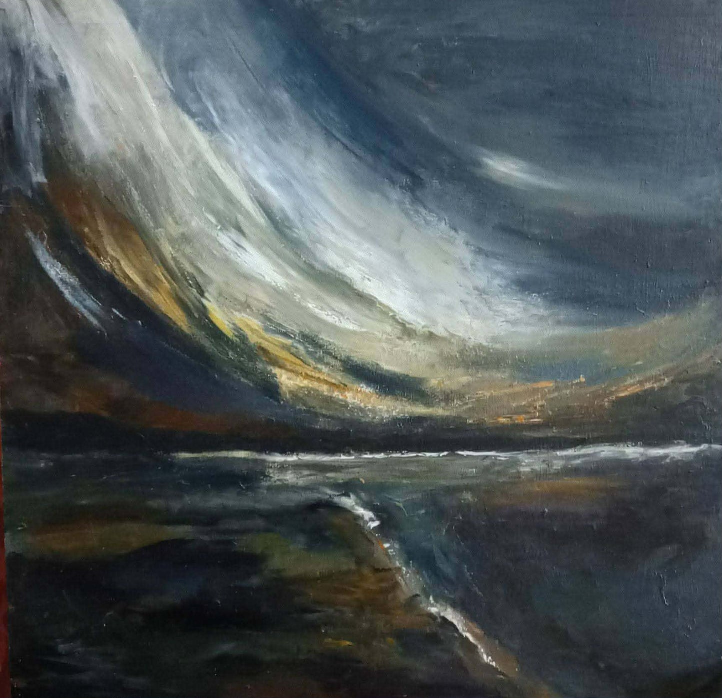 Storm Approaching Dovestones Lancashire by Artist Roe Brook