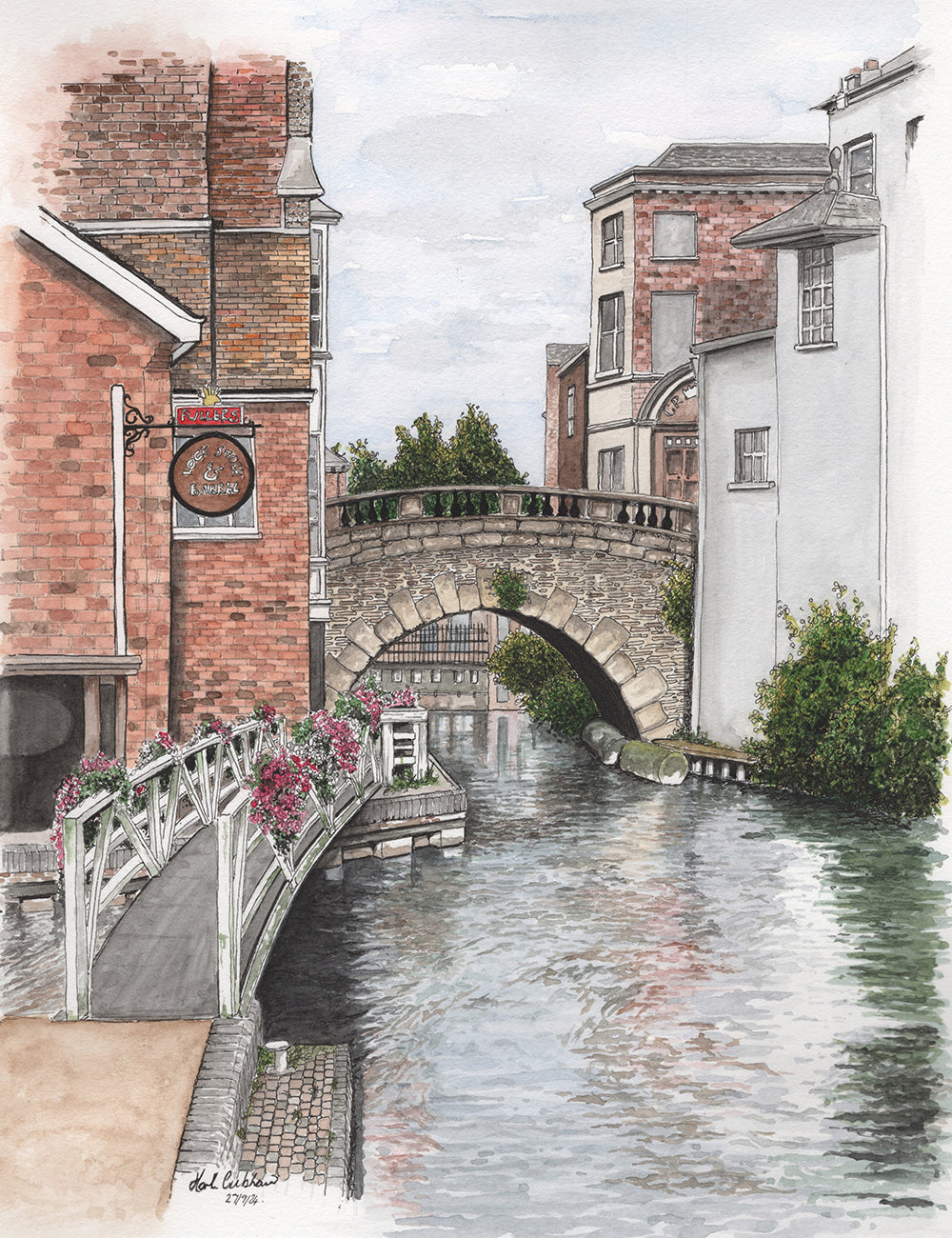 Newbury Bridge by Artist Mark Culshaw