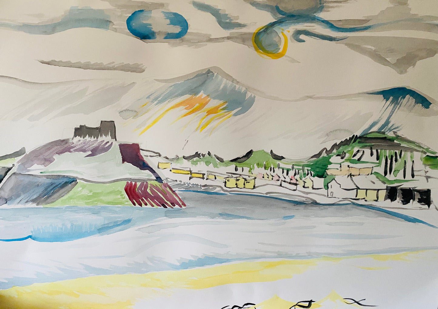 Criccieth by Artist Matthew Dean