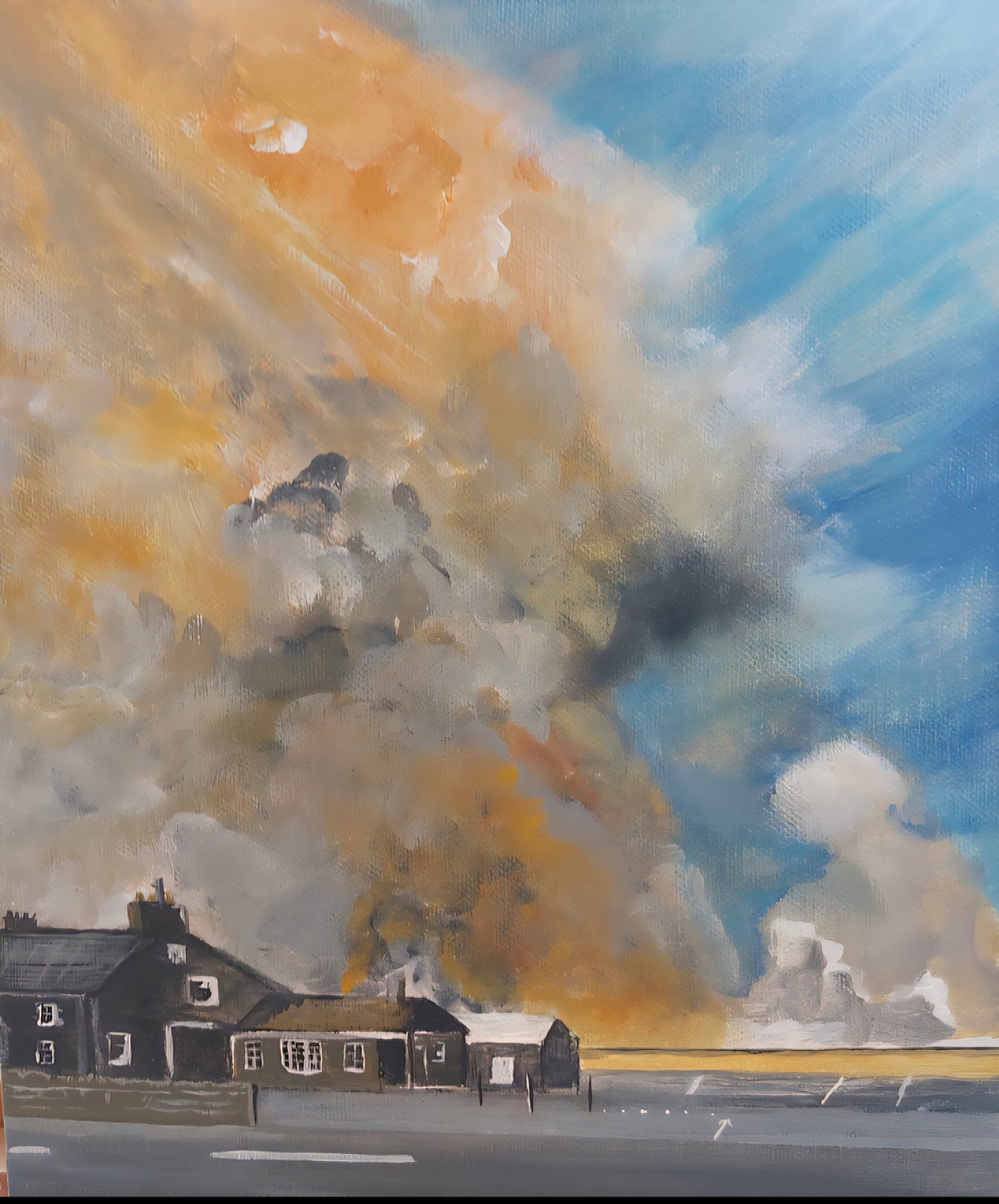 Smoke Over Saddleworth. By Artist Angela Davies