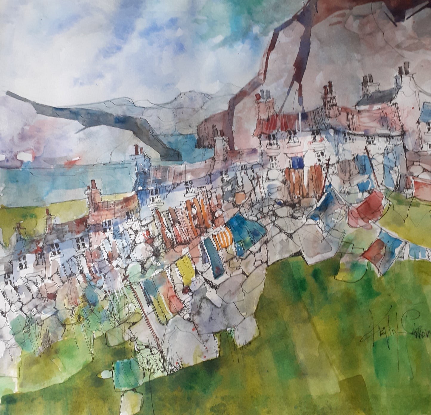 Washday by Artist Kevin Sparrow