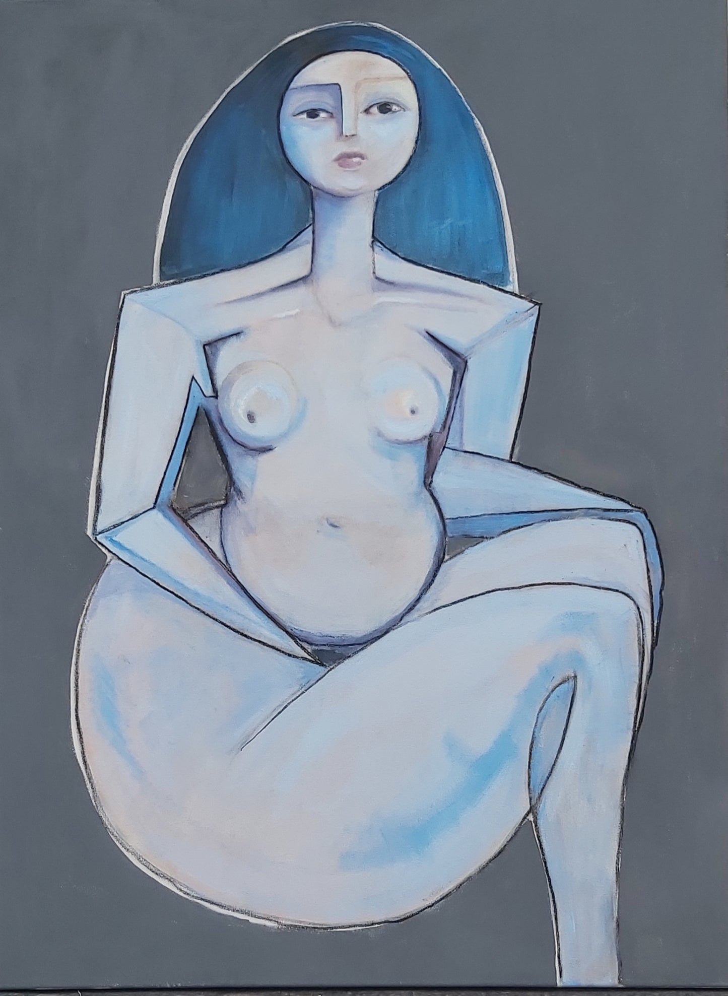 Blue Nude by Artist Sam Millington