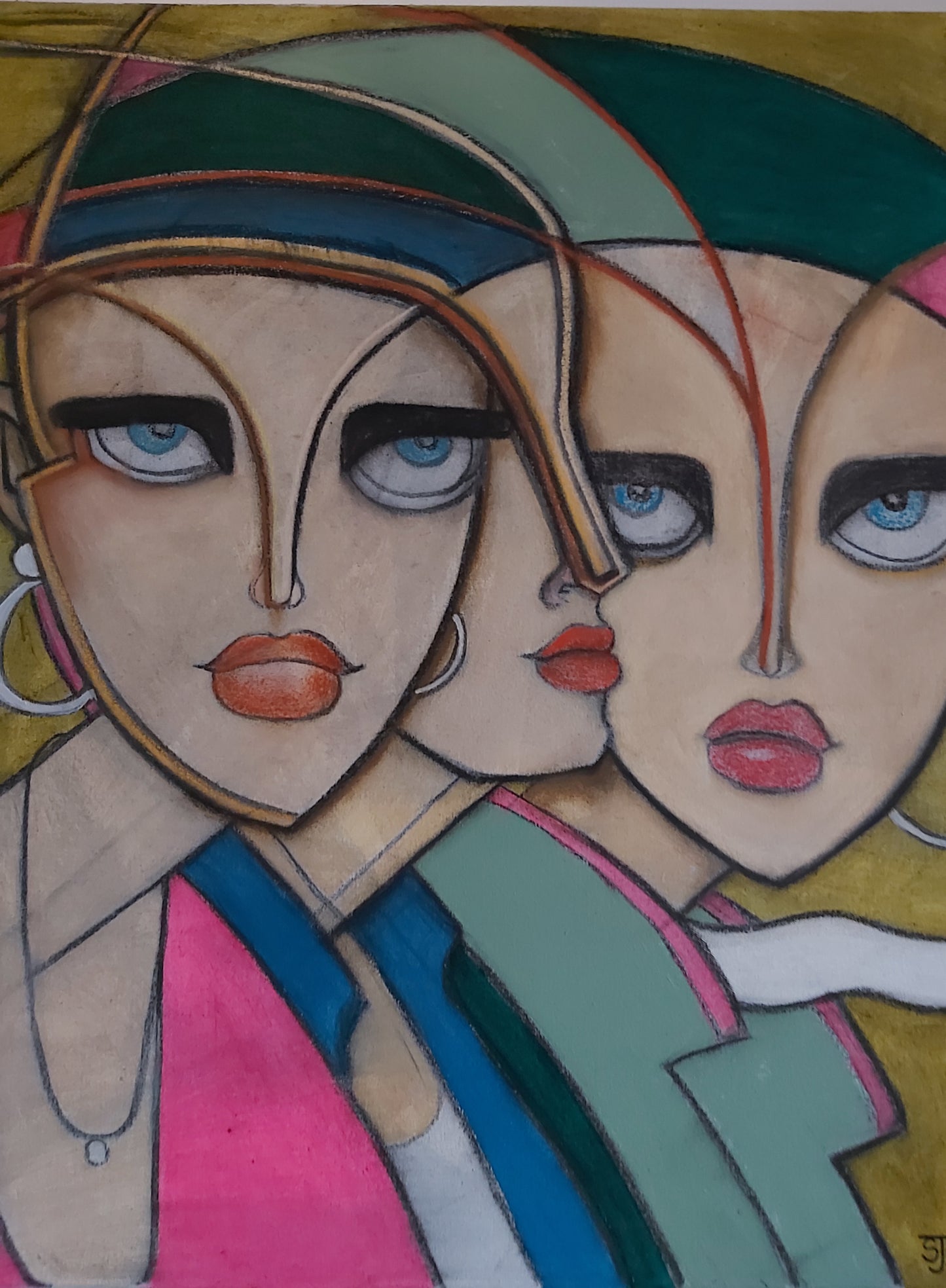 Stepping Out (Sisters Go Out) by Artist Sam Milligan