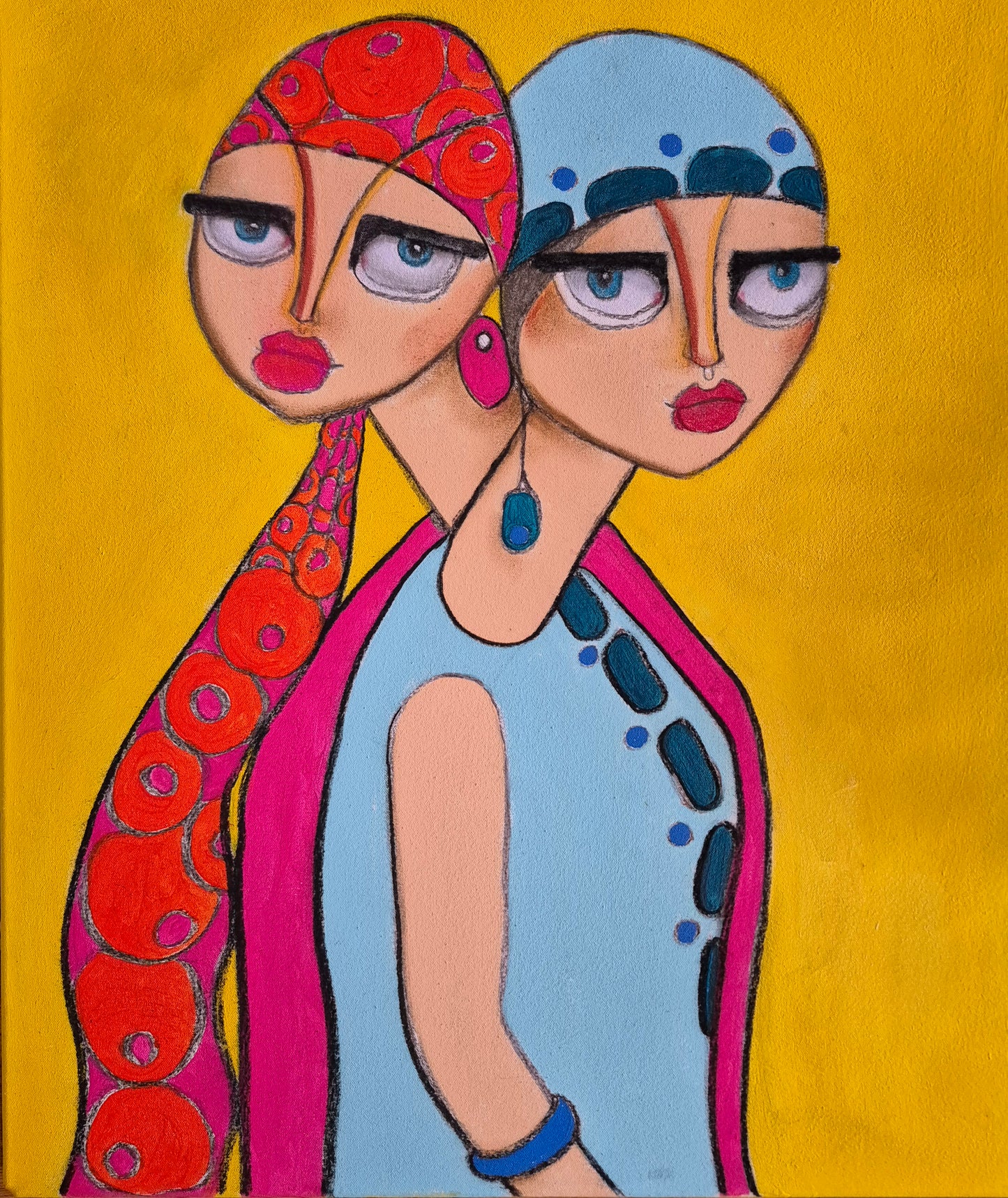 Margot & Maria By Artist Sam Millington