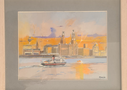 Ferry Across The Mersey By Artist Alan Davies
