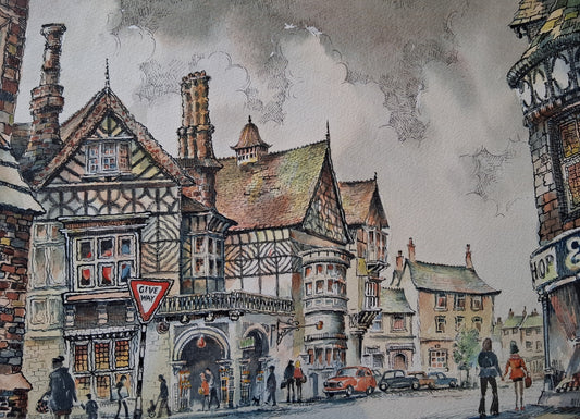 Old Market Place Altrincham by Artist George Allen