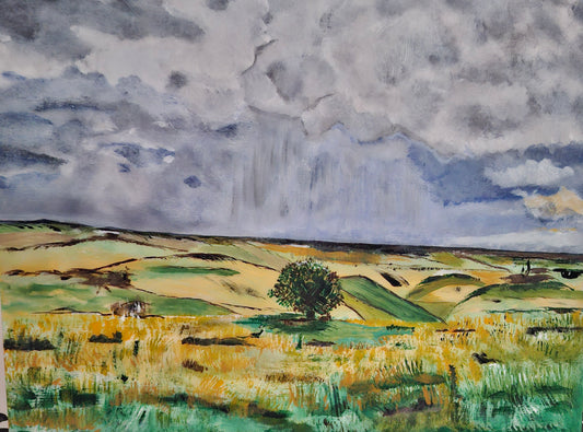 Up On The Pennines By Artist Janet Davies