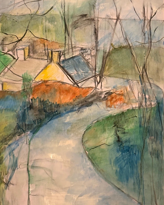 Cold Walks In Parr Fold Park Worsley By Artist Brenda Hird