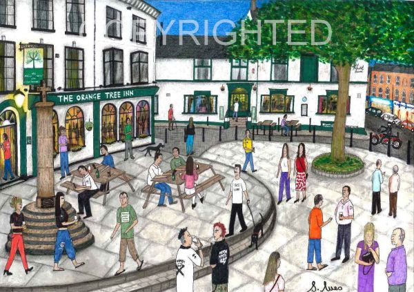 A Saturday Night Altrincham by Artist Samantha Ives