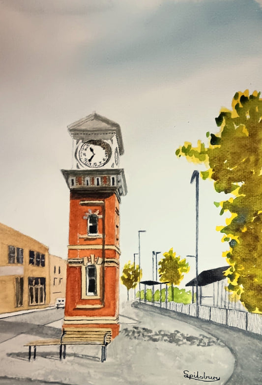 Altrincham Clock By Artist Paul Spilsbury