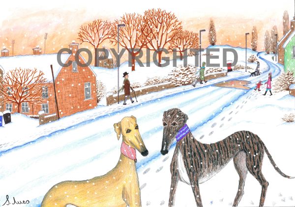 A Walk In The Snow by Artist Samantha Ives