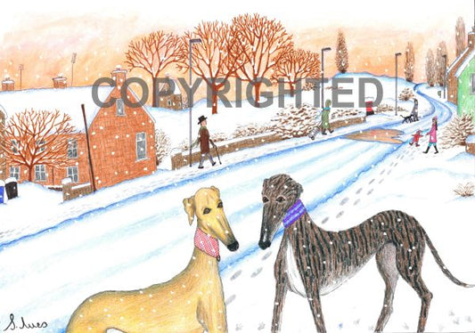 A Walk In The Snow by Artist Samantha Ives