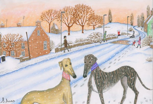 A Walk In The Snow by Artist Samantha Ives