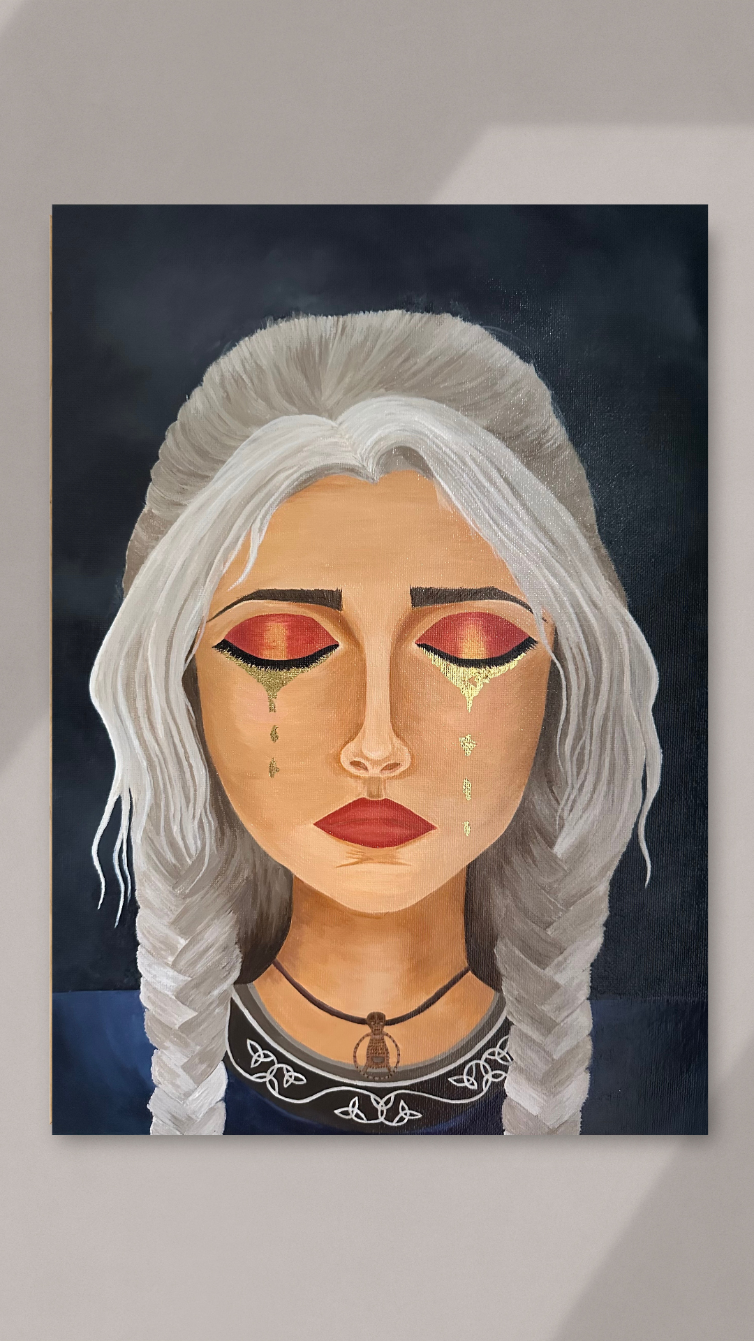 Freya Golden Tears by Artist Heather Lucy