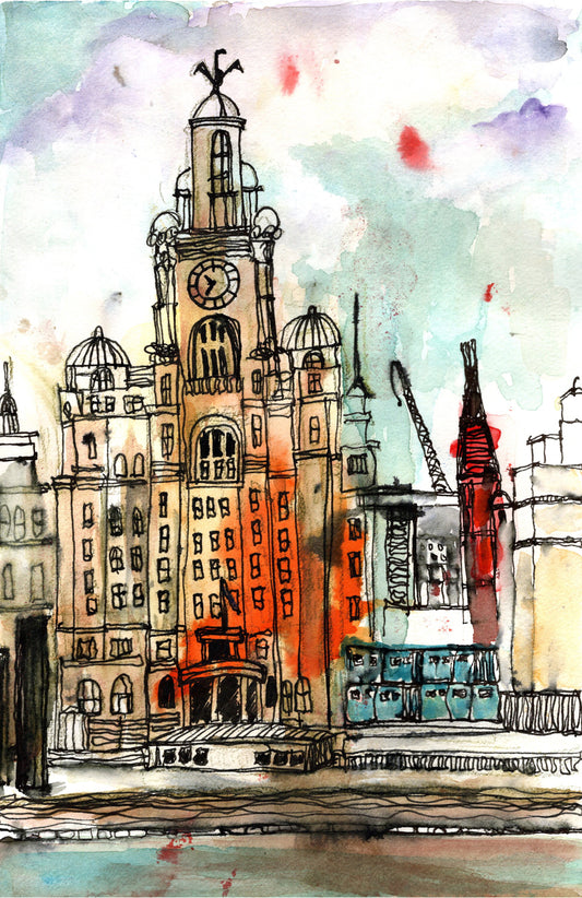 Royal Liver Buiding by Artist Cathy Styles