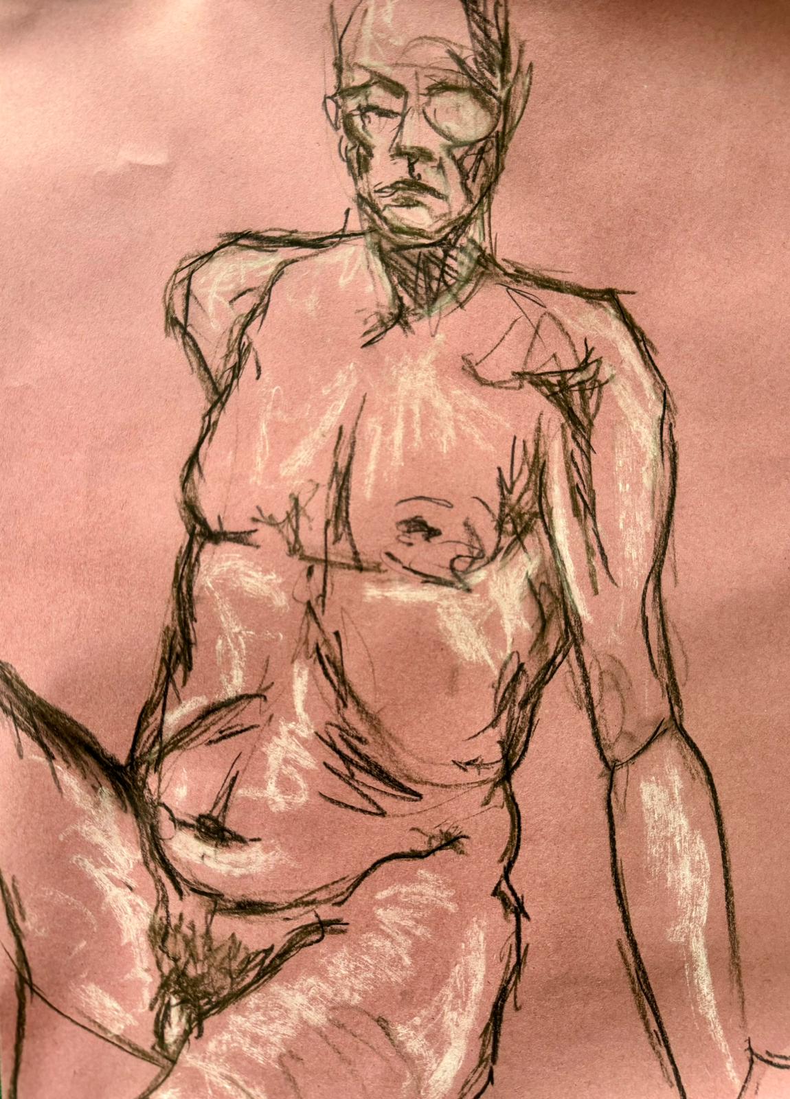 Male Study. Front and Seated.
