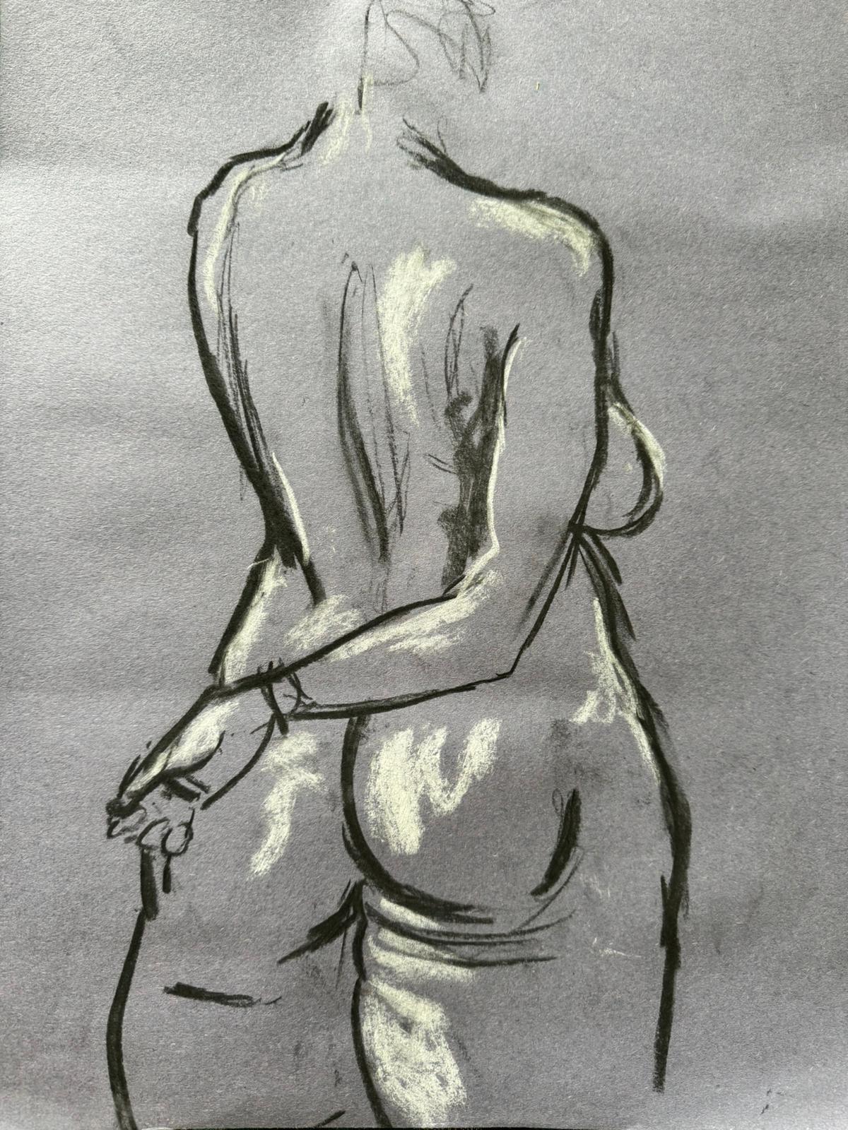 Life Study .Back and buttocks.