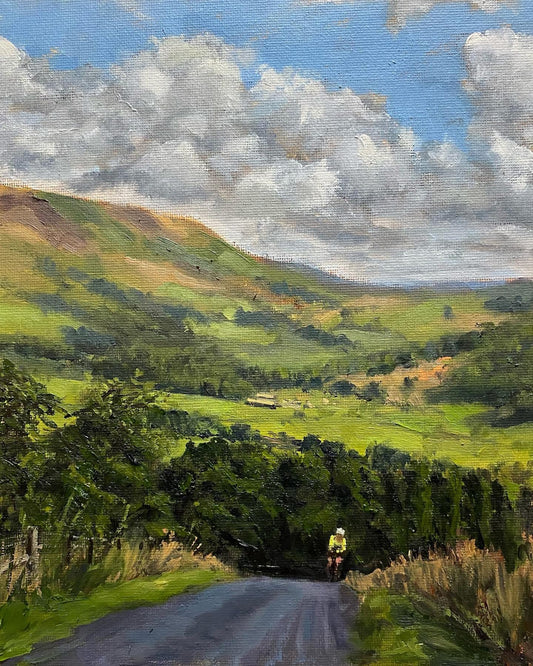 Cycling in Chipping By Artist Carlos Pascual