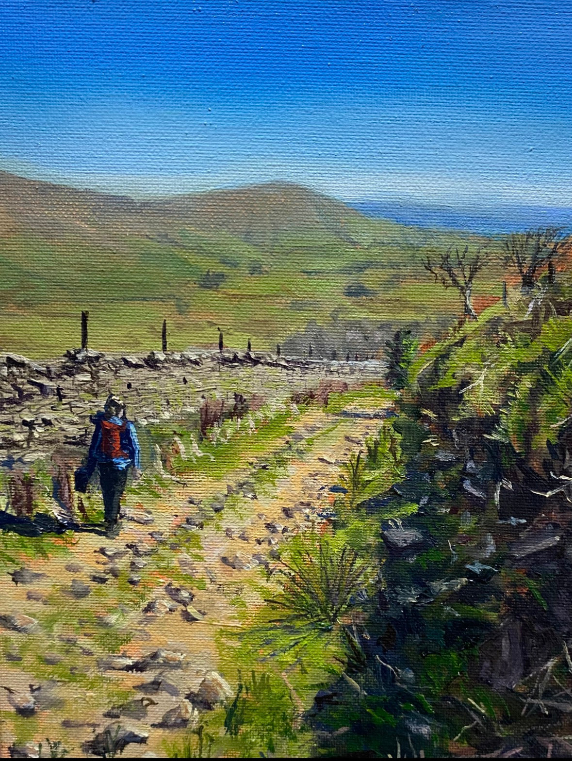 Parlick In The Background By Artist Pascual