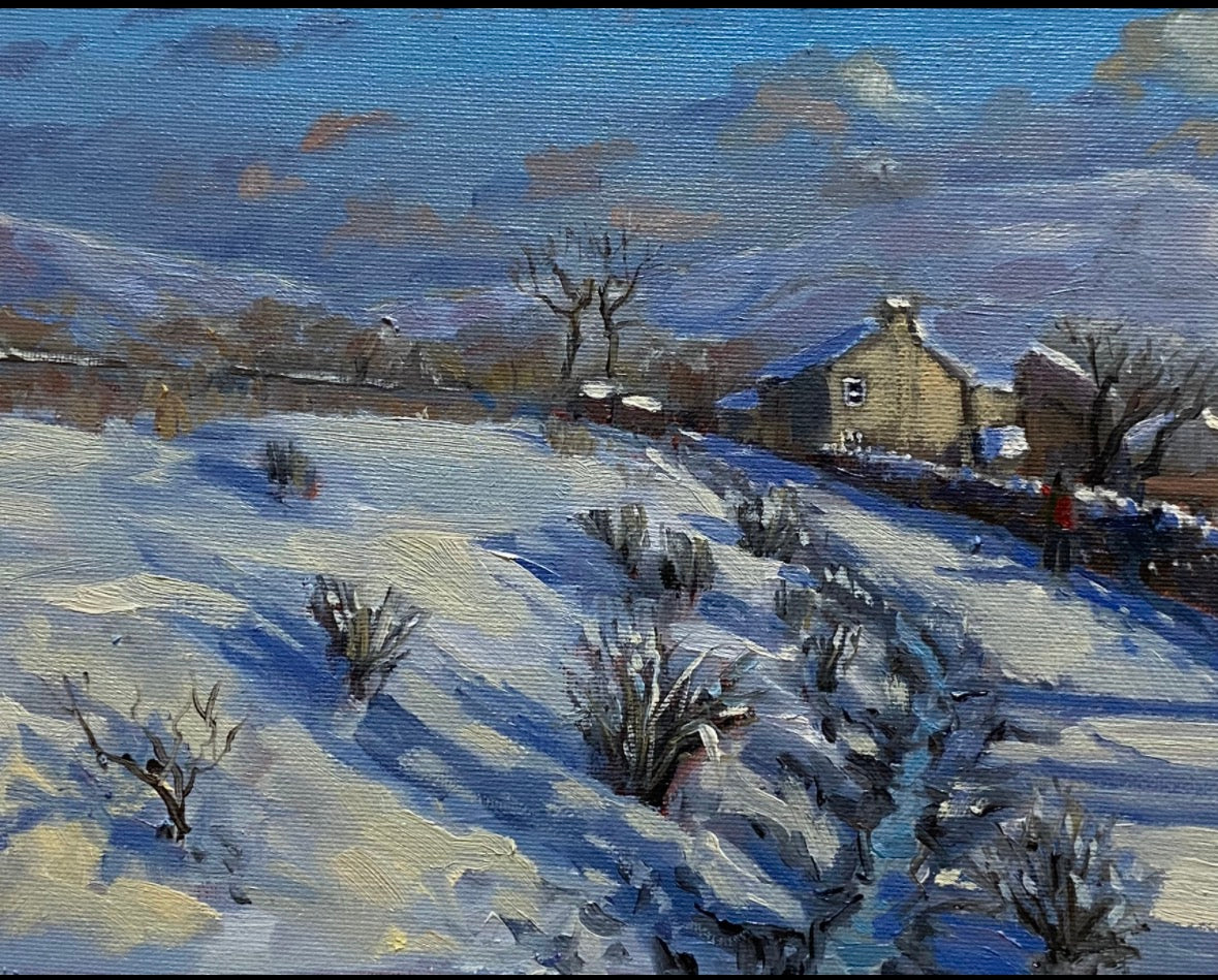 Holmes In The Snow By Artist Carlos Pascual