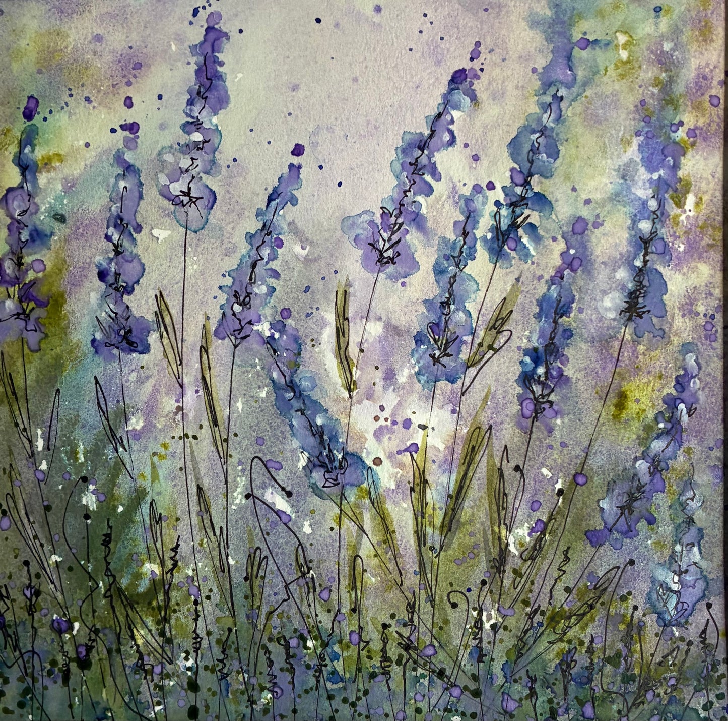 Lavender Field by Artist Deborah Walton