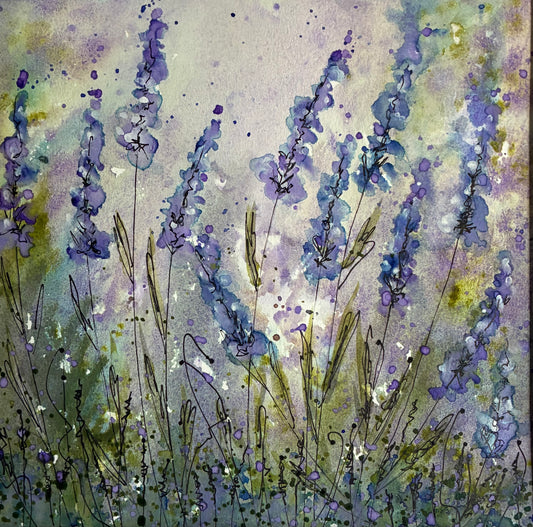 Lavender Field by Artist Deborah Walton