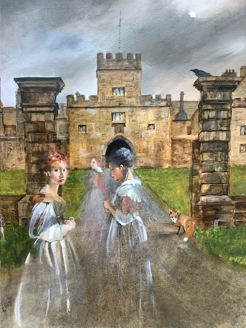 Midnight Visitors At Hoghton Tower By Artist Carol Pugh