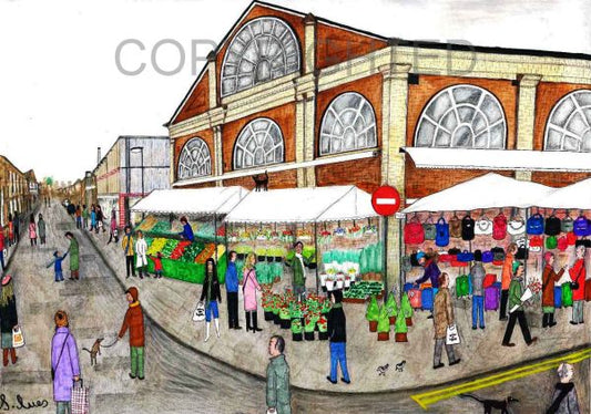 Market Day Altrincham by Artist Samantha Ives