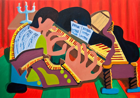 The Pianist by Artist James Lavott