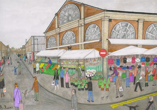 Market Day Altrincham by Artist Samantha Ives