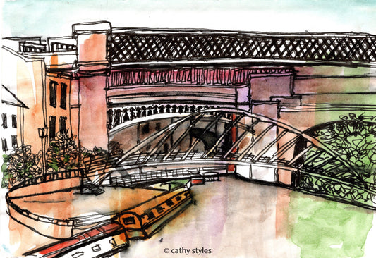 Near Castlefield by Artist Cathy Styles