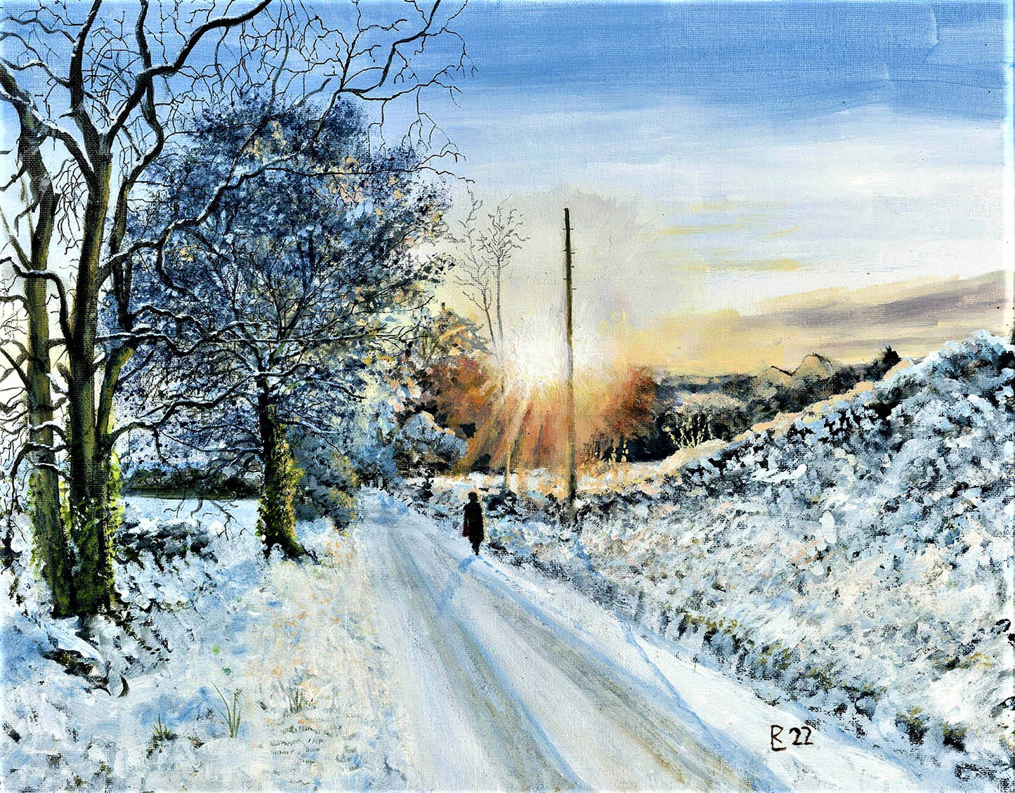 Golden Winter by Artist Robert Lees