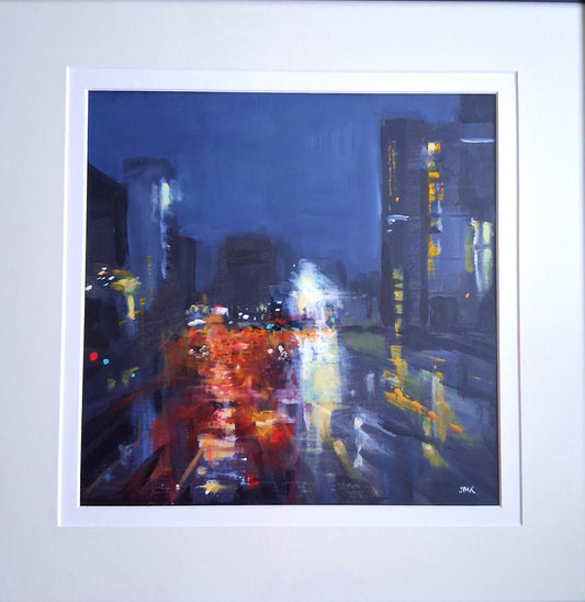 Rush Hour, Manchester by Janet Rawsthorn