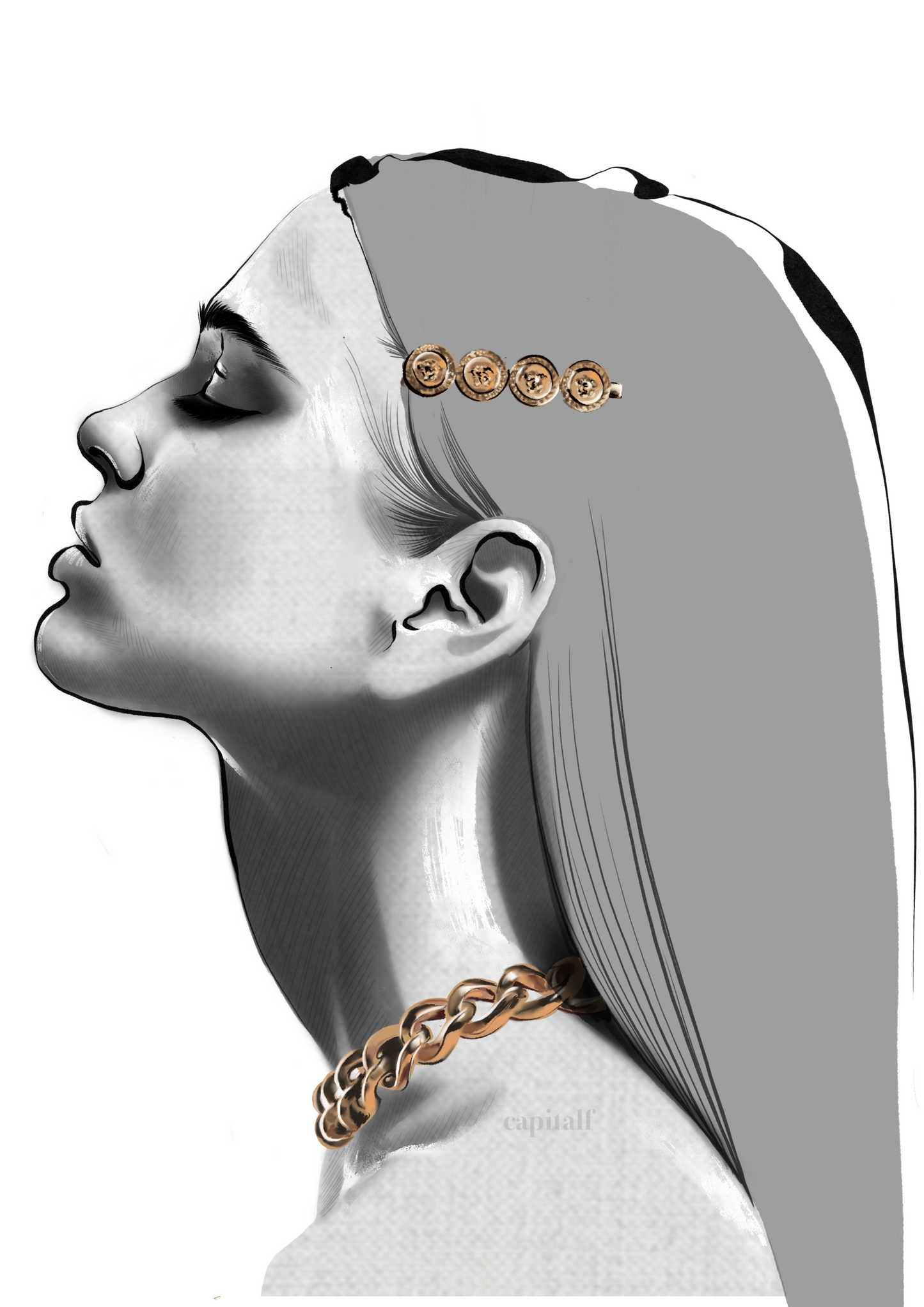 Gold Versace Accessories