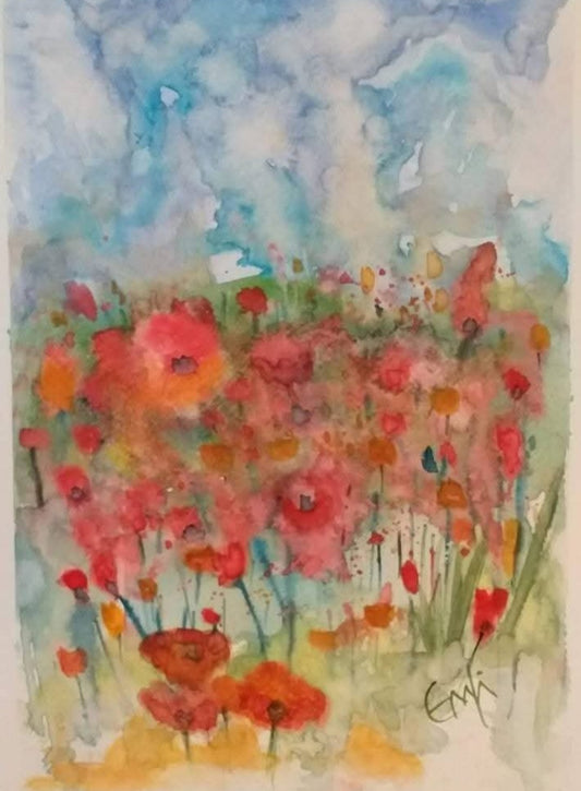 A Meadow Of Poppies