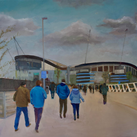 Manchester City Matchday Painting. We Are Not Really There