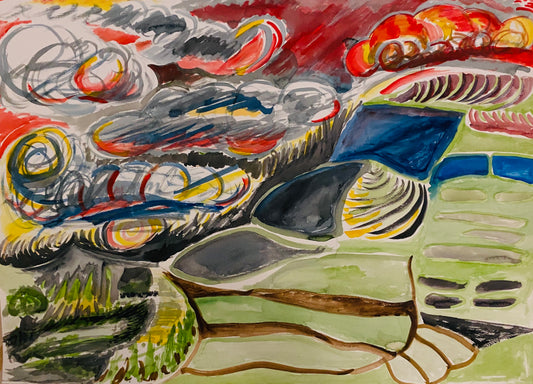 Moel y Gest by Artist Matthew Dean