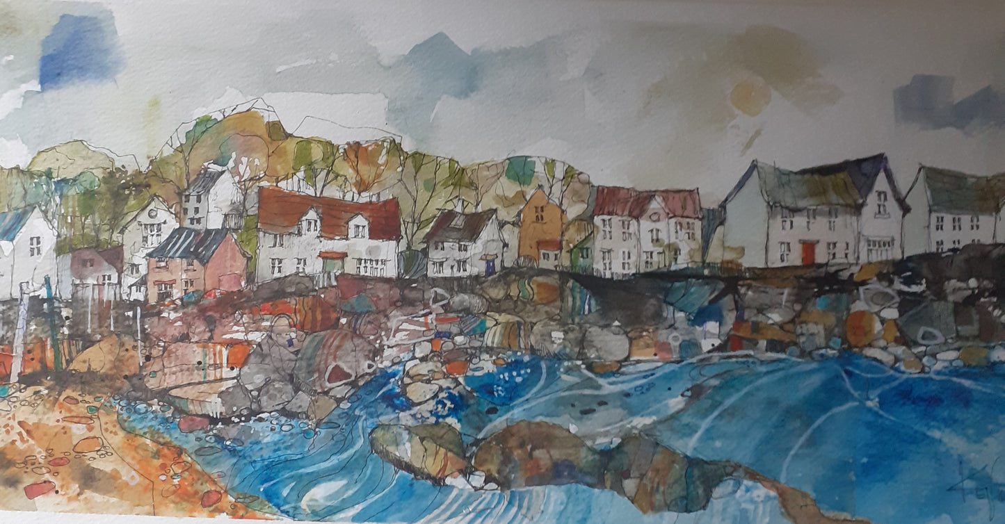 Treaddur Bay by Artist Kevin Sparrow